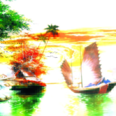Tranh Thuận Buồm Xuôi Gió